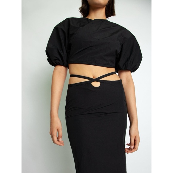 Christopher Esber loophole tie skirt in black, AU6, NWT - Picture 2 of 10